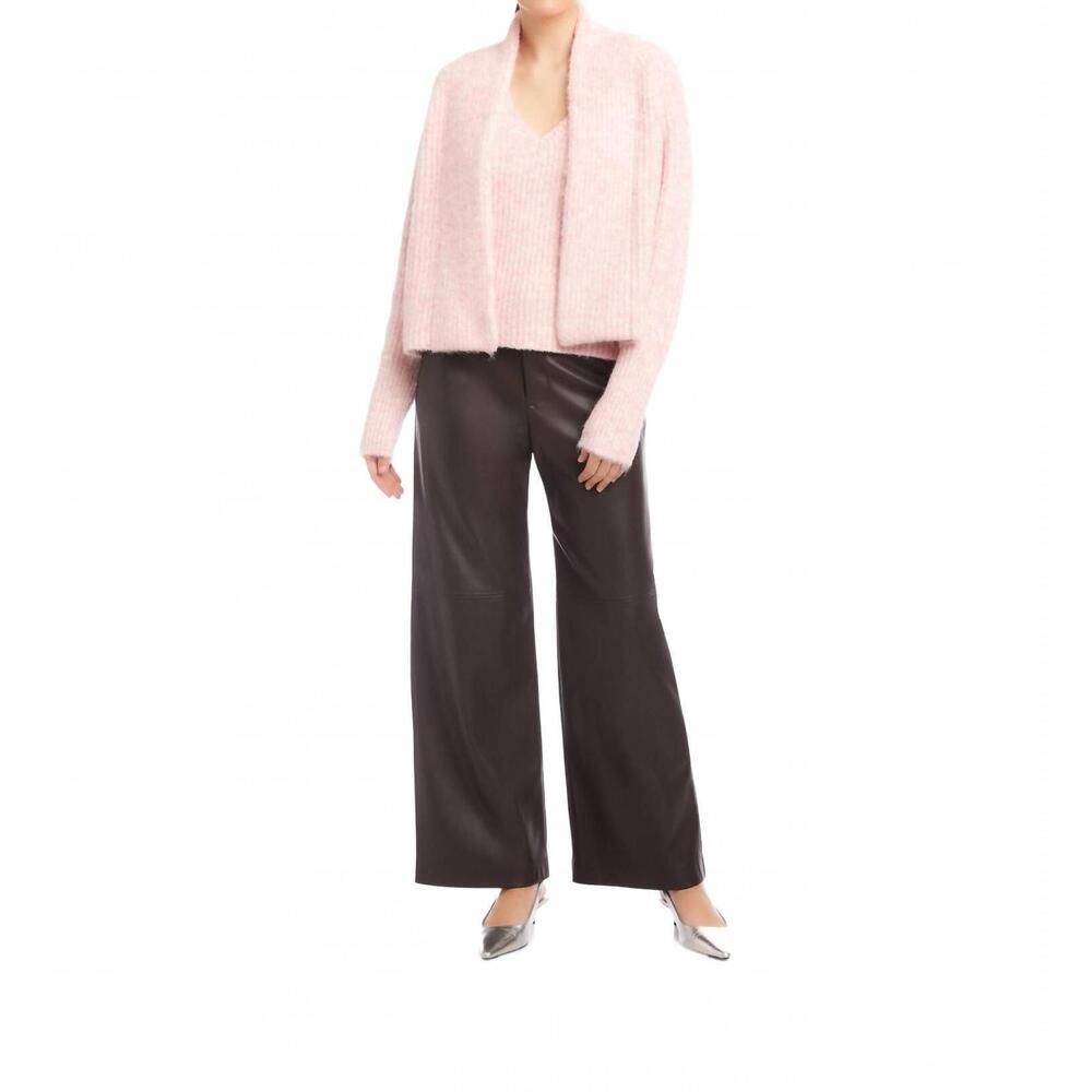 NEW FIFTEEN TWENTY cely cropped cardigan in pink